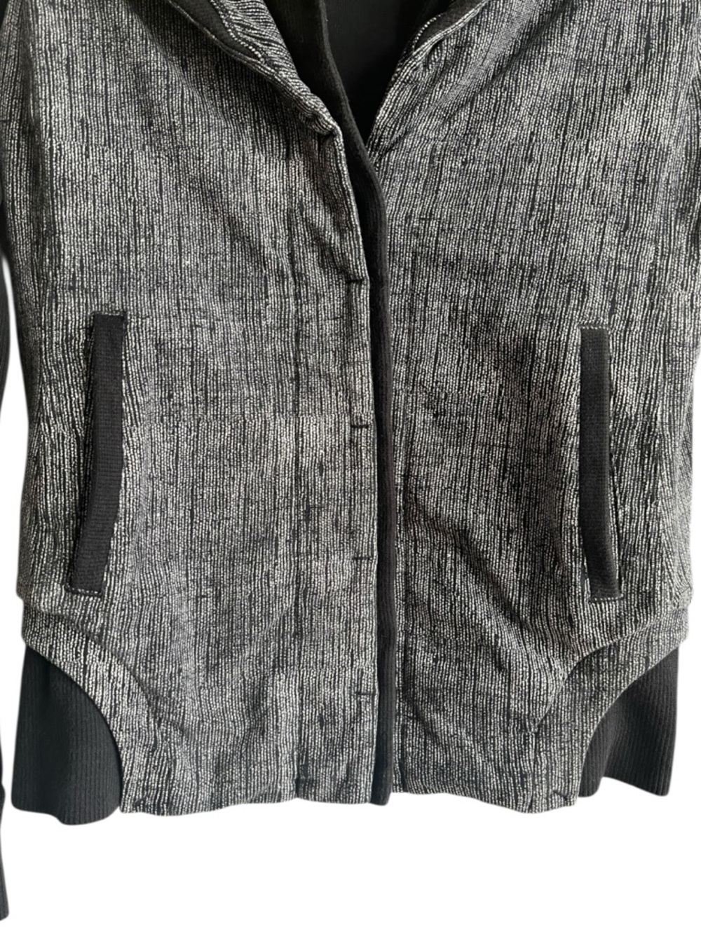 Lululemon To Class Jacket Black Dune Size 4 Stretch French Terry - Picture 8 of 16